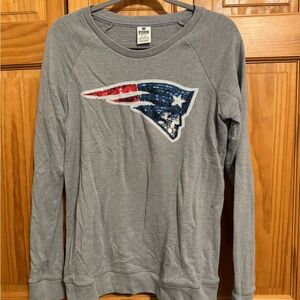 PINK Victoria's Secret Gray Sequin Sweatshirt